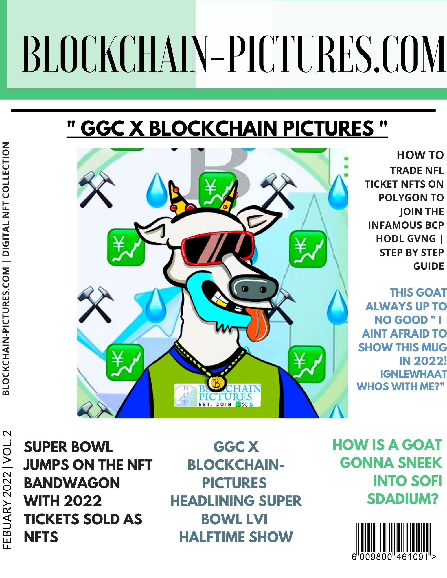 Febuary 2022 Vol.1 | @GREATEST GOATS CLUB X BlockChain-Pictures AOTM