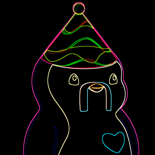 Neon Pudgy Penguin 805