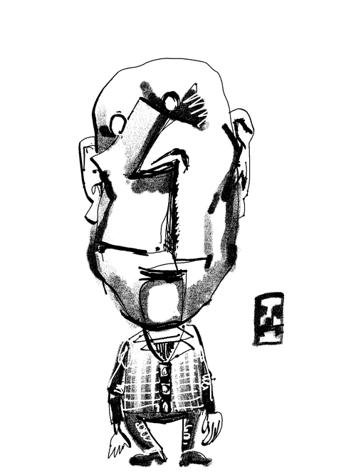 Drawing #5 from the 'On the go' serie