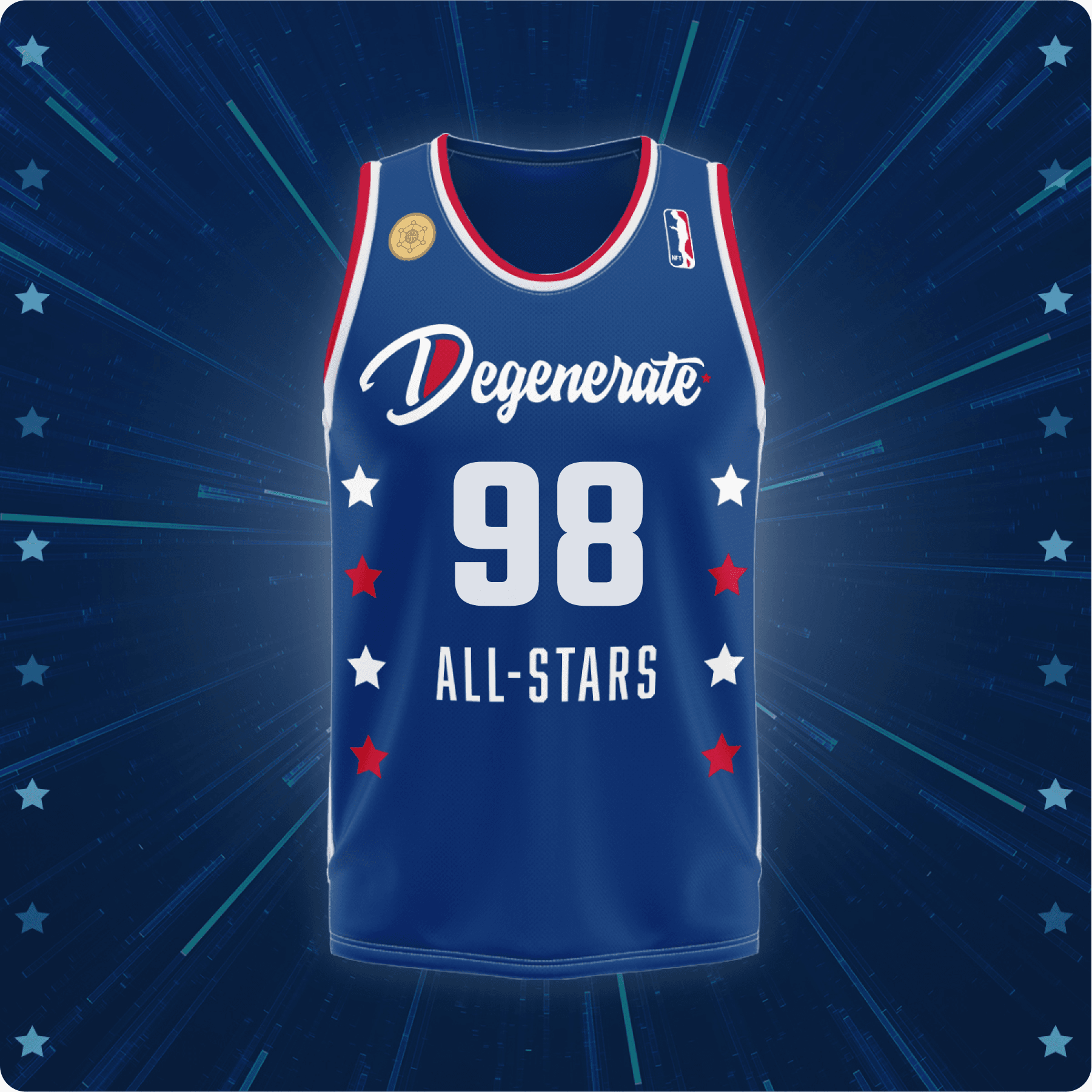 Degenerate All-Stars Jersey Blue #98