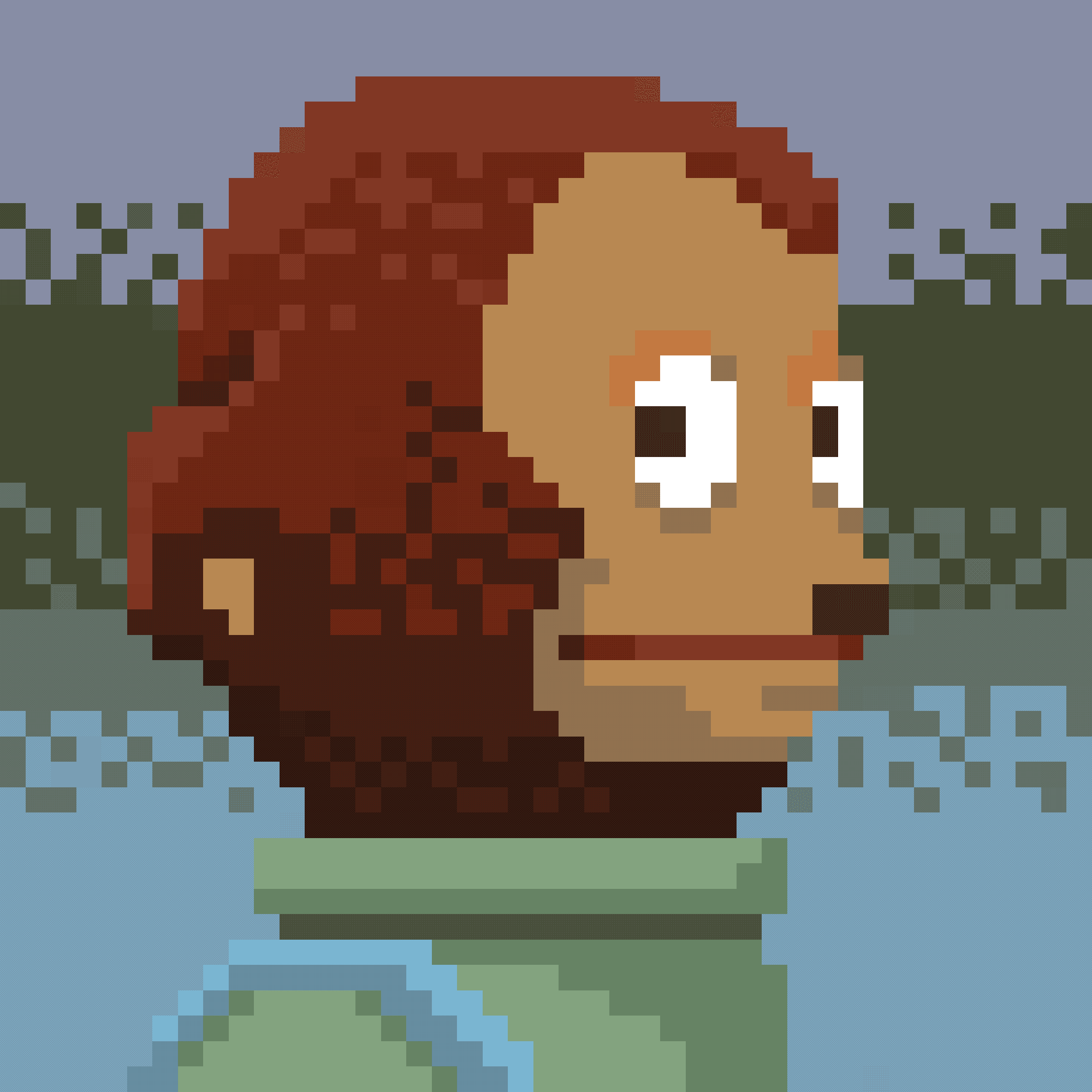 Awkward Look Monkey Puppet Meme Pixel Art Brick Mosaic