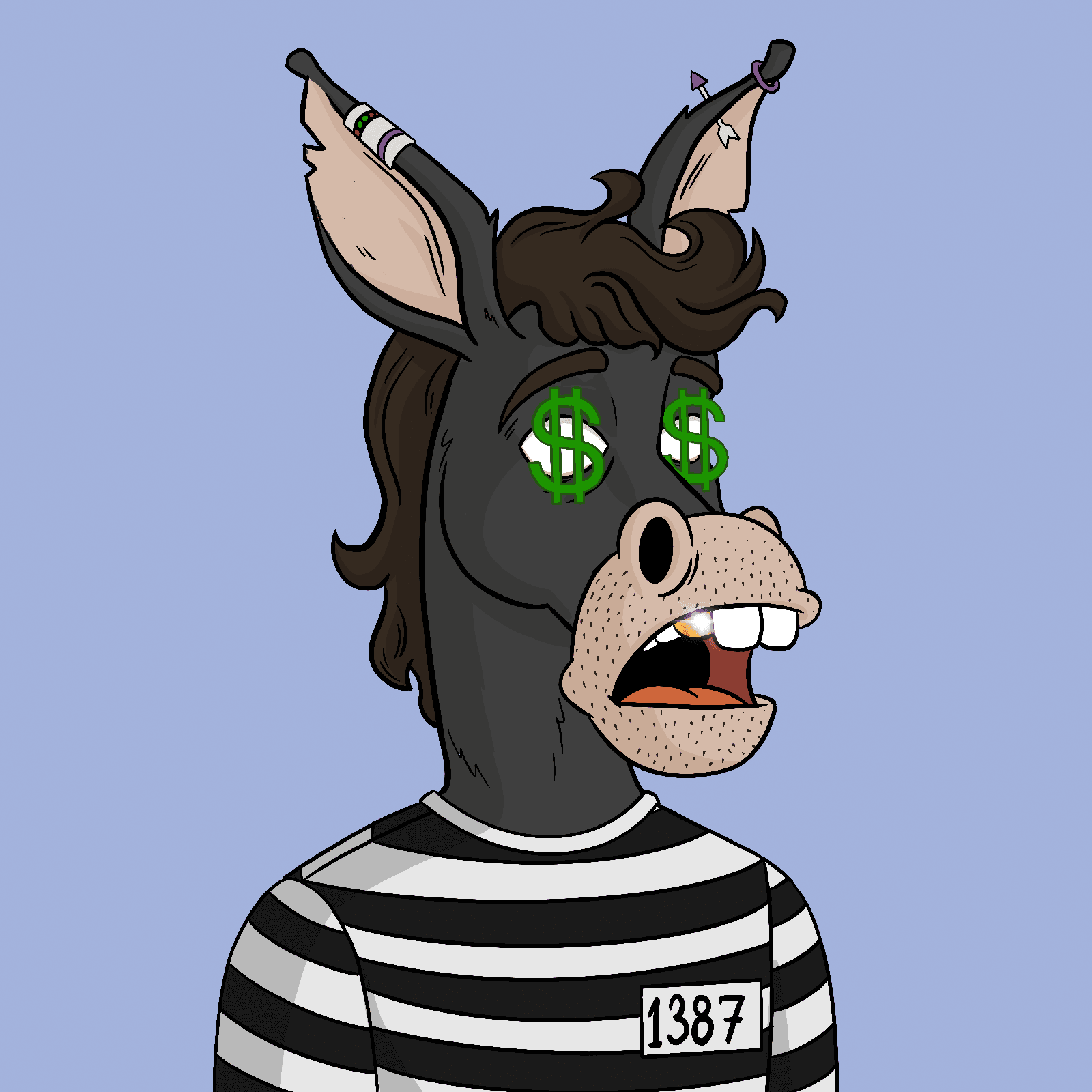 Criminal Donkey 9856 - Criminal Donkeys | OpenSea