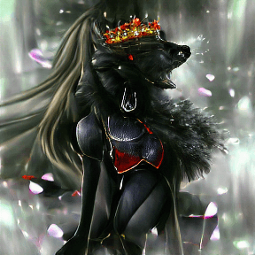 anime dark wolf