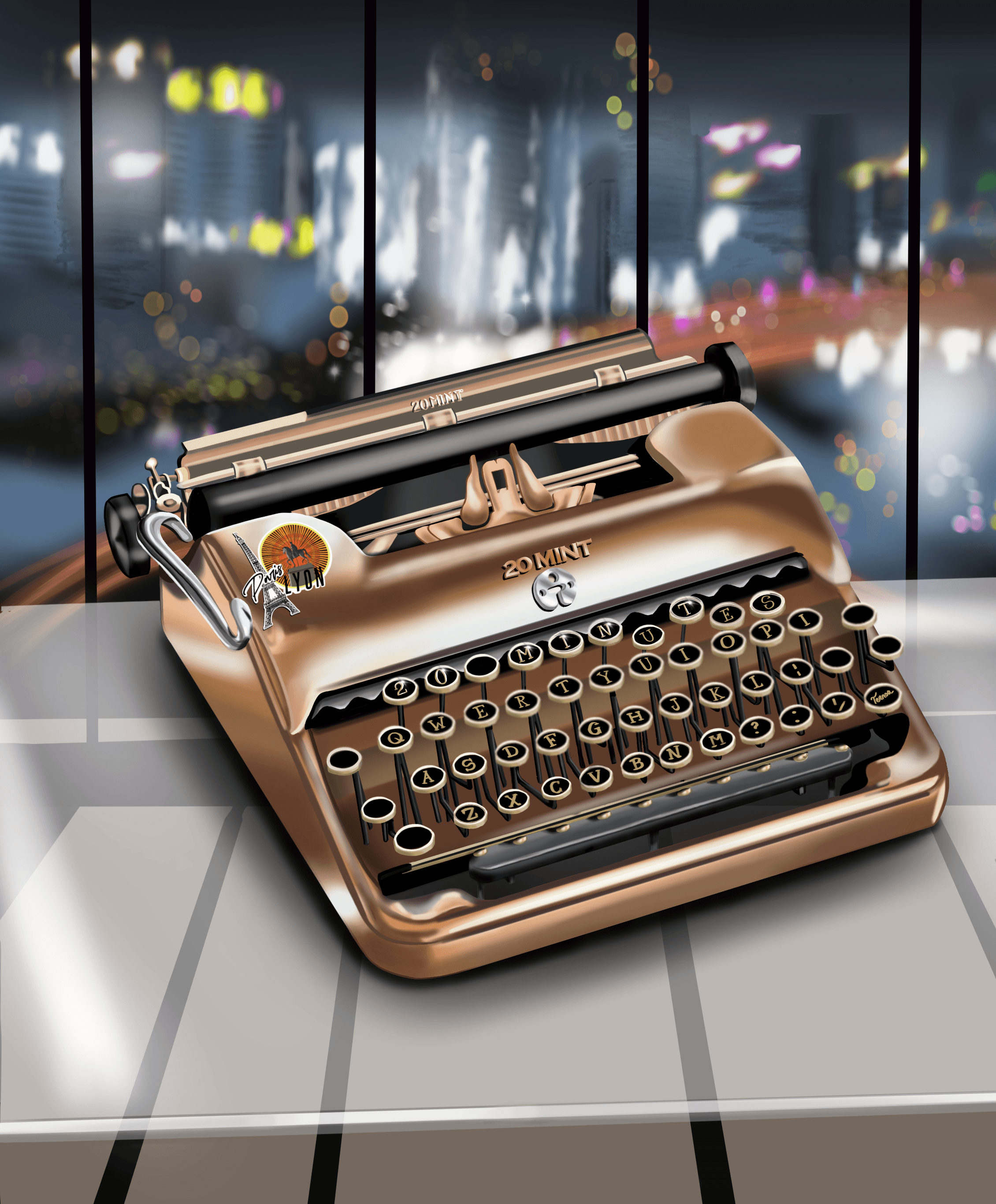 20 Mint Typewriter #532