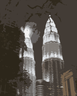 KLCC and the city of KL collection collection image