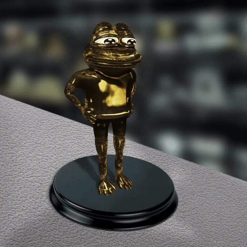 Gold Trophy #18 Pepe the Frog
