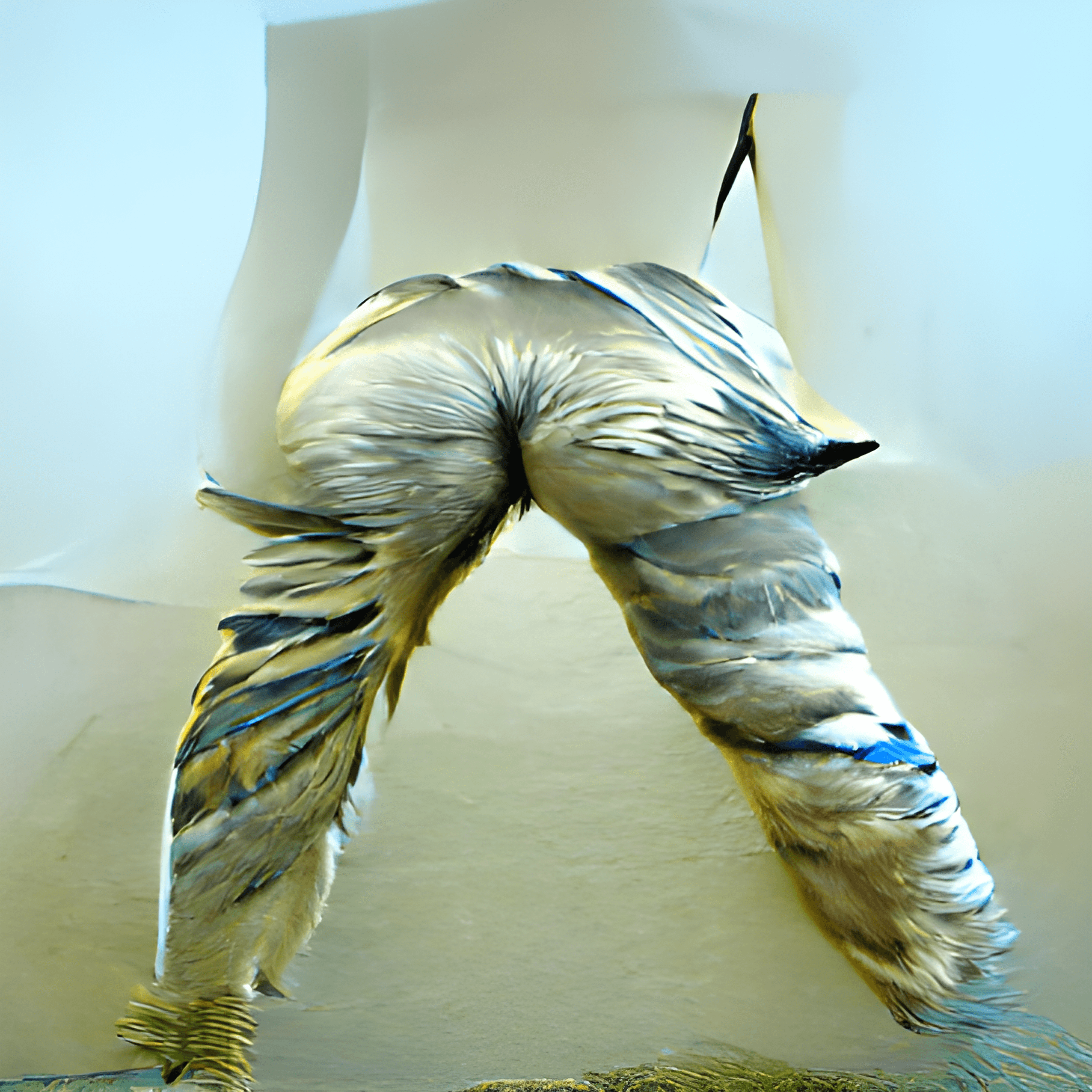 the feathered ass