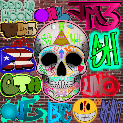 Graffiti Skull 