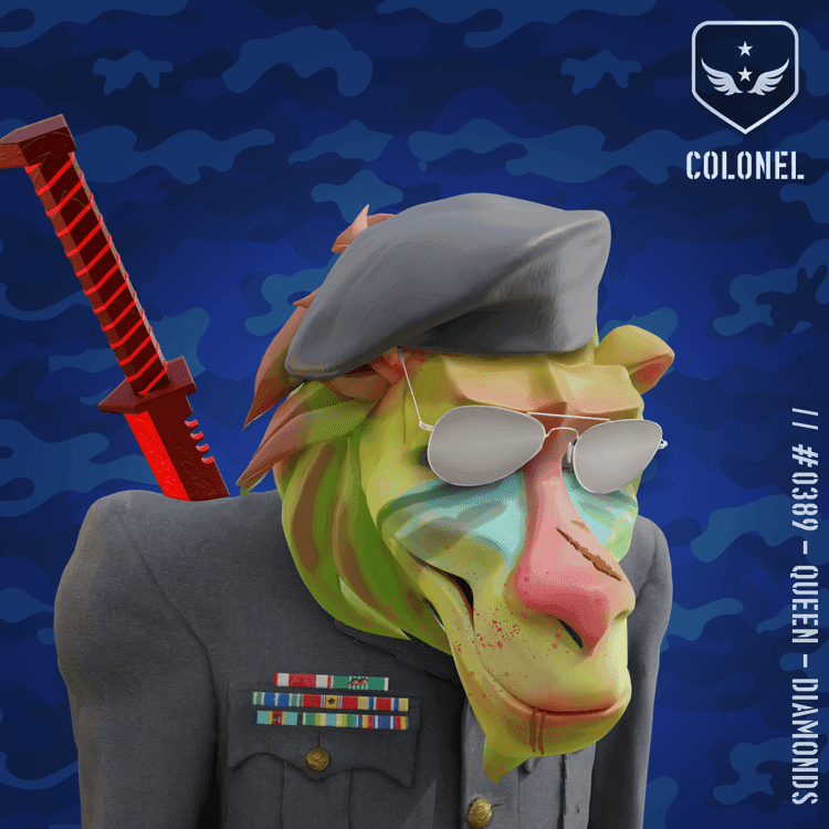 Happy Zombie Colonel Baboon #389
