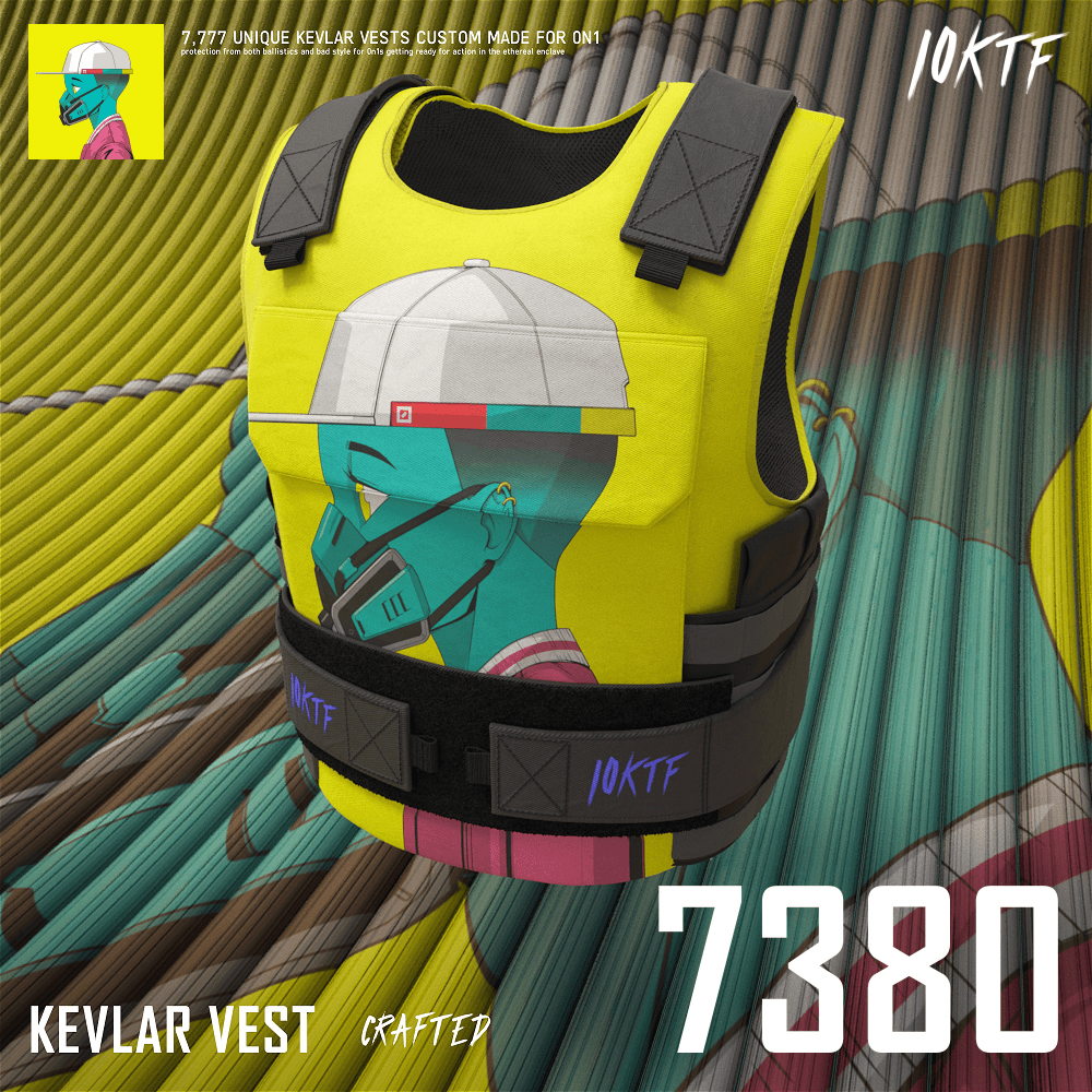 0N1 Kevlar Vest 7380 10KTF Combat Gear OpenSea