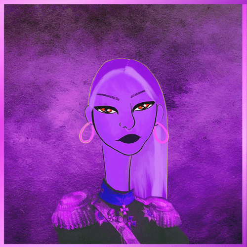 Long Neckie General - PURPLE 820