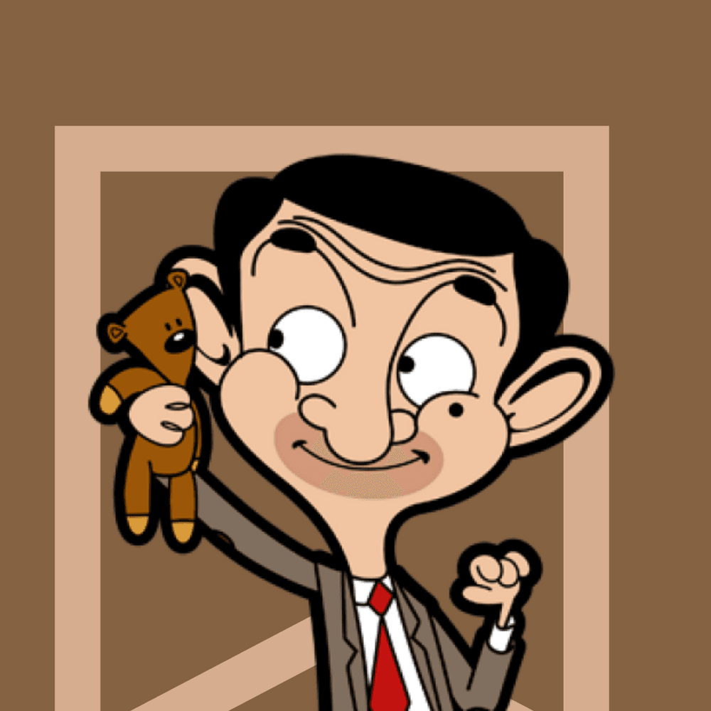 Mr bean cheap bear cartoon