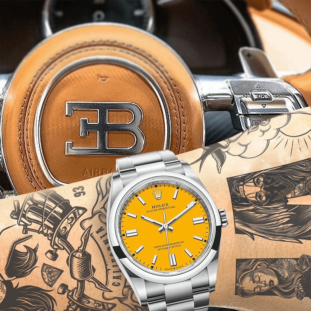 Rolex best sale yellow face