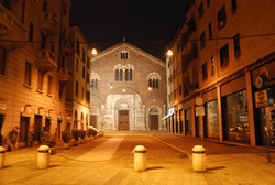Milan street at night collection image
