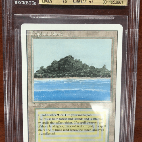 Revised Edition - Magic The Gathering Revised Tropical Island BGS ...