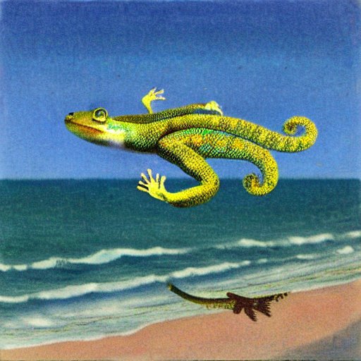 Gecko in Art Nouveau #30
