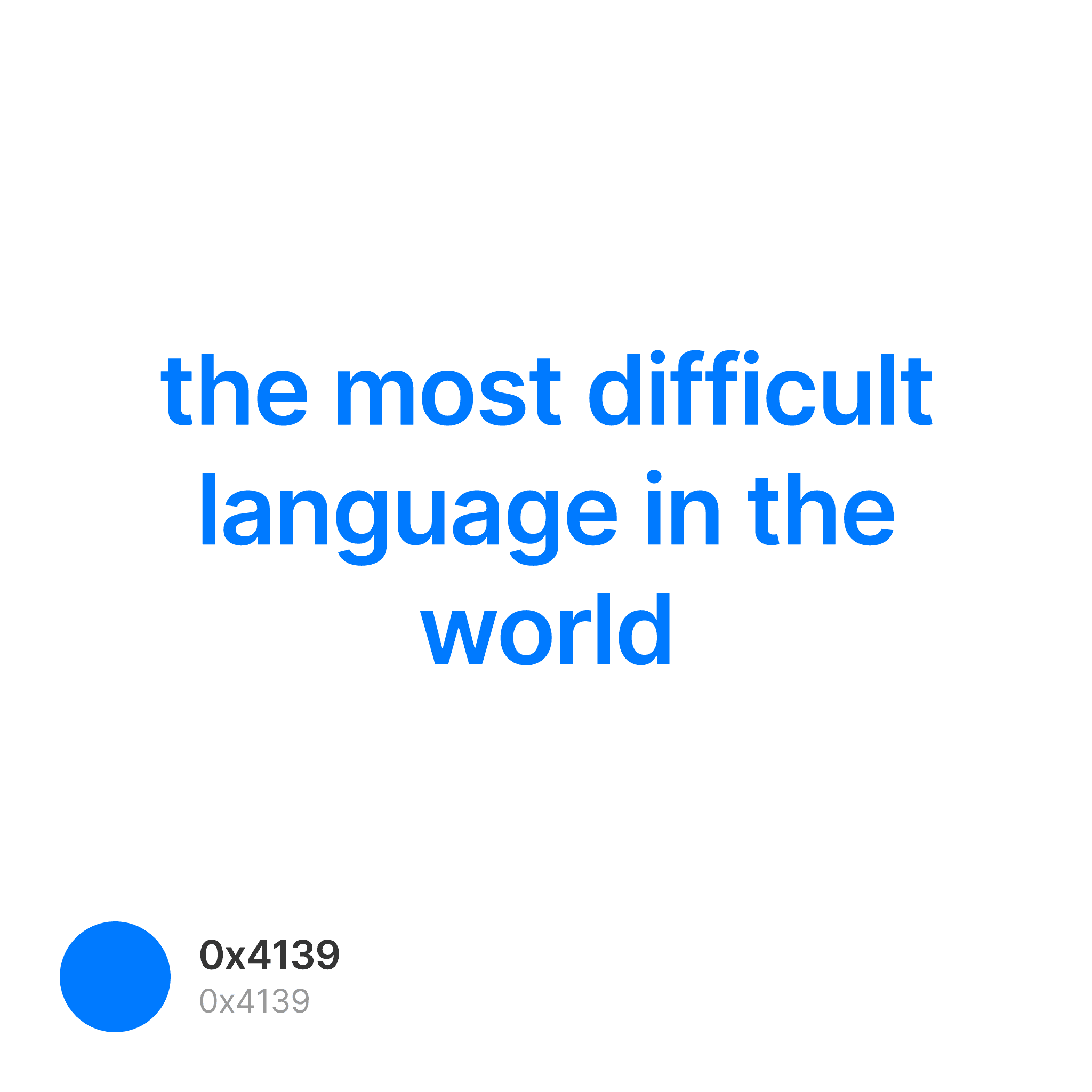 world number one difficult language