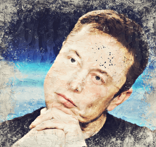 Canvas art #24 Elon Musk