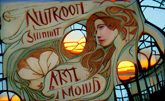 Art Nouveau Sunset 8