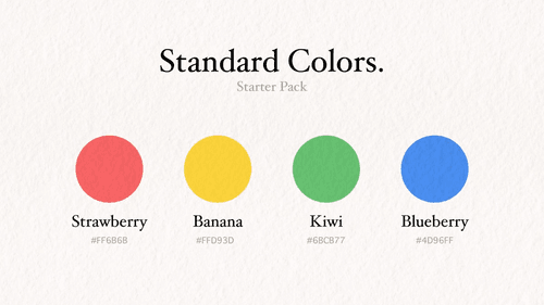 Standard Colors Starter Pack