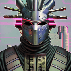 Royal Ronin - 1/1 Cyberpunk Samurai AI Art collection image