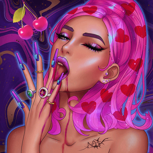 Erotic pink girl 