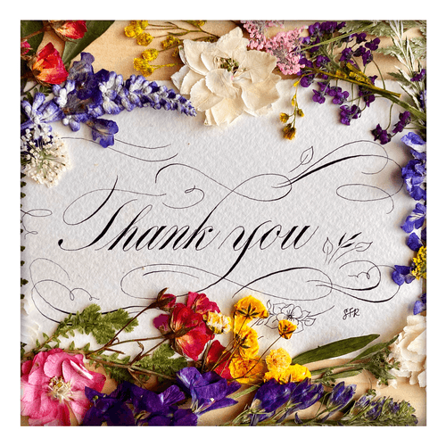 Thank You by Sarah Script