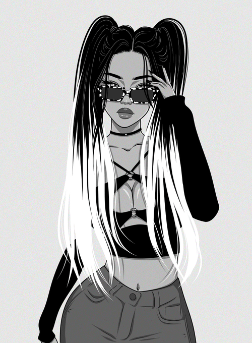 Achromatic Babe #28