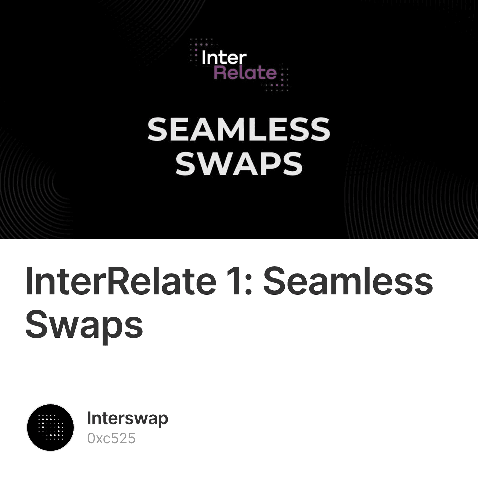 InterRelate 1 Seamless Swaps 1142 10000 InterRelate 1 Seamless interrelate-1-seamless-swaps-1142-10000-interrelate-1-seamless