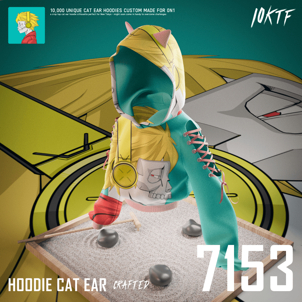 0N1 Cat Ear Hoodie #7153