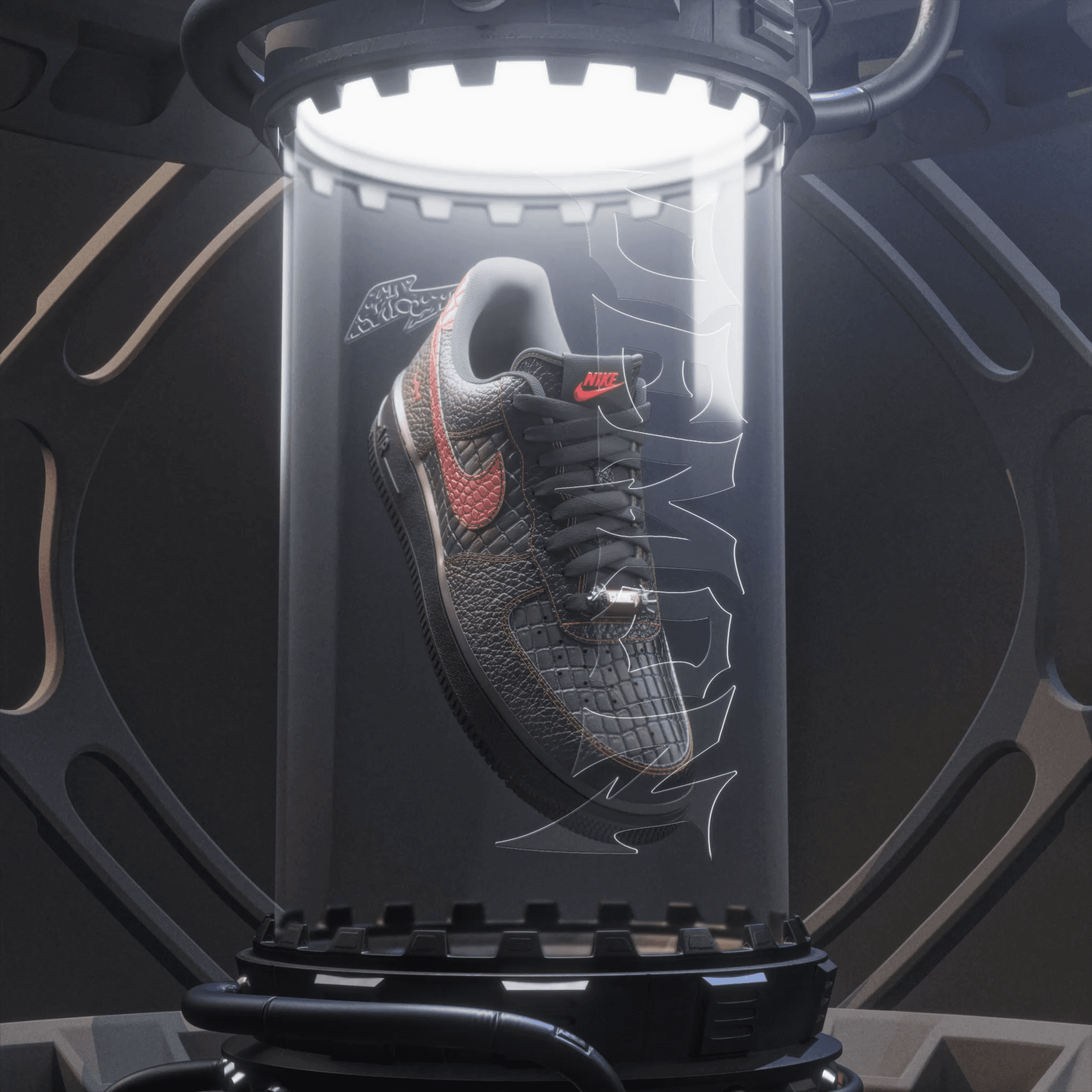 RTFKT x Nike Air Force 1 - Demon - RTFKT Clone X Forging SZN 1