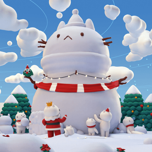 Village Snowman by MiniGogy