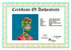 MajorArt physical artworks - Certificates of Authenticity collection image