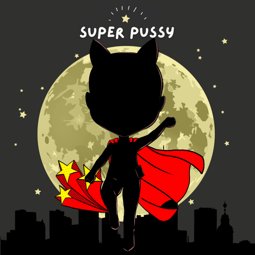 SuperPussy Coloring Book