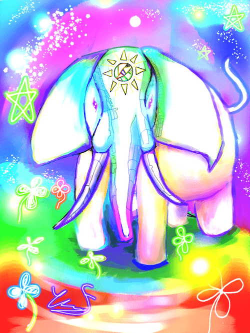 white animal collection