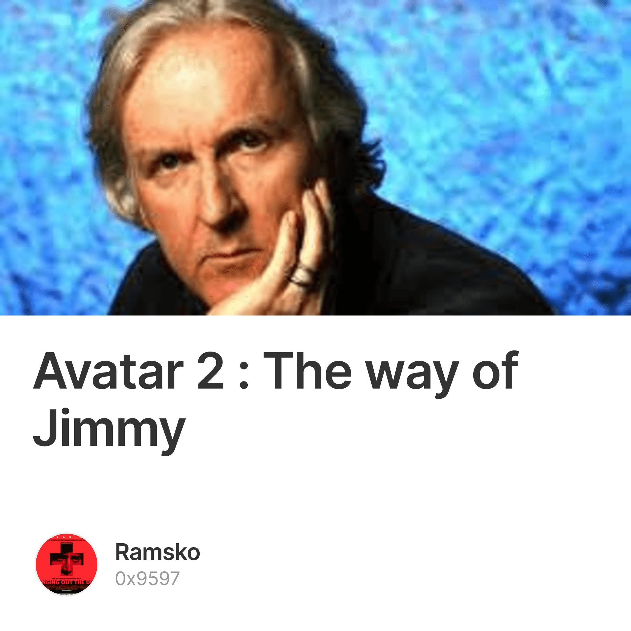 Avatar 2 The way of Jimmy Collection OpenSea