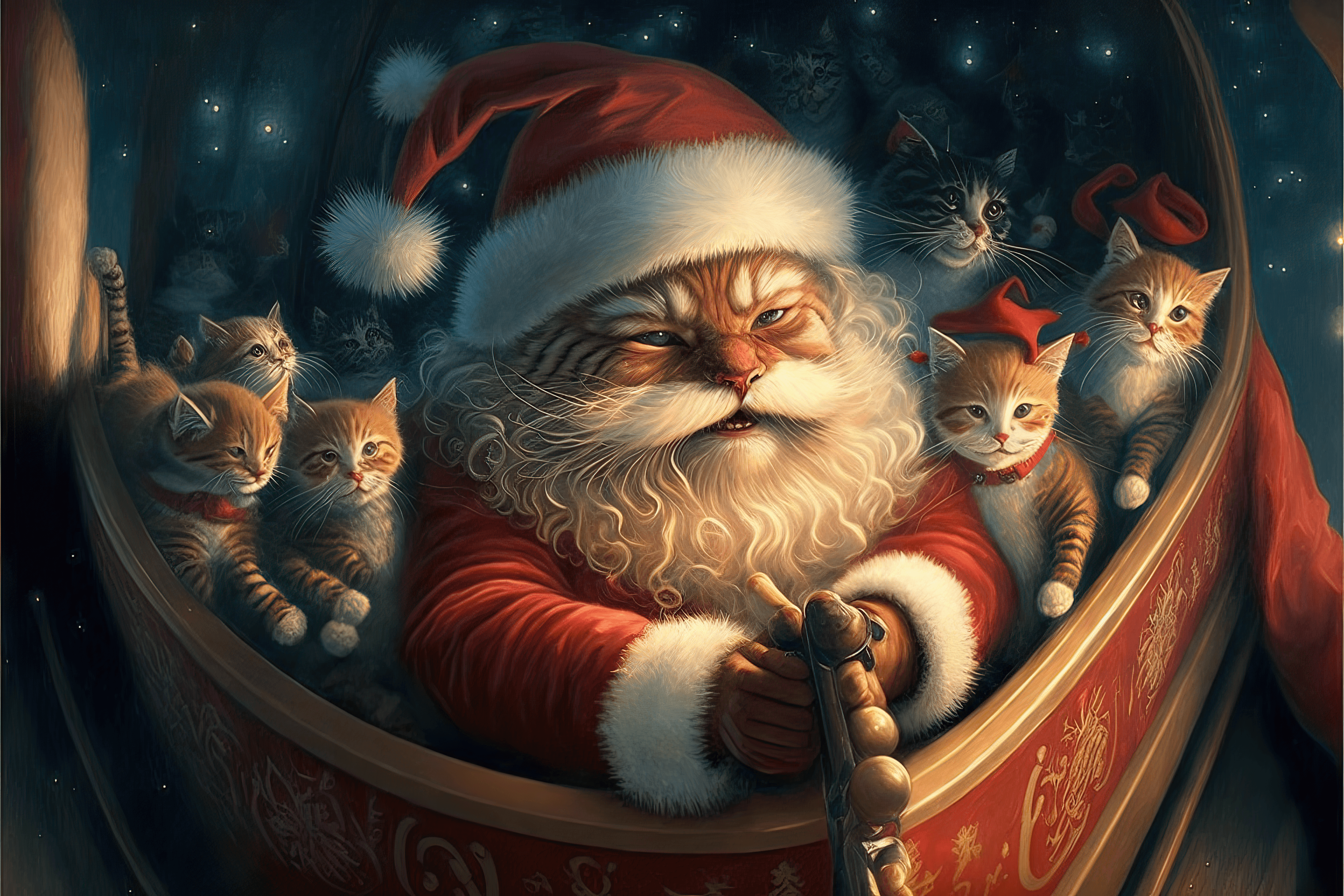 Ho Ho Ho Santa Cat Is Coming! 1/150