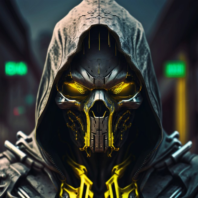 Digital Neon Skelaz #46