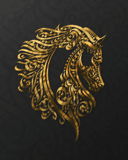 Arabian Calligraphy Horses collection image