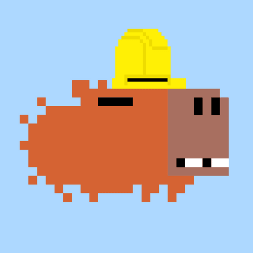 fuck it capybara with a construction hat