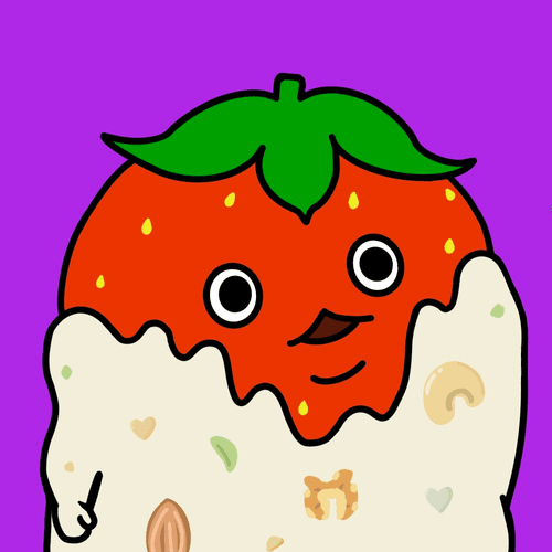 White chocolate strawberry
