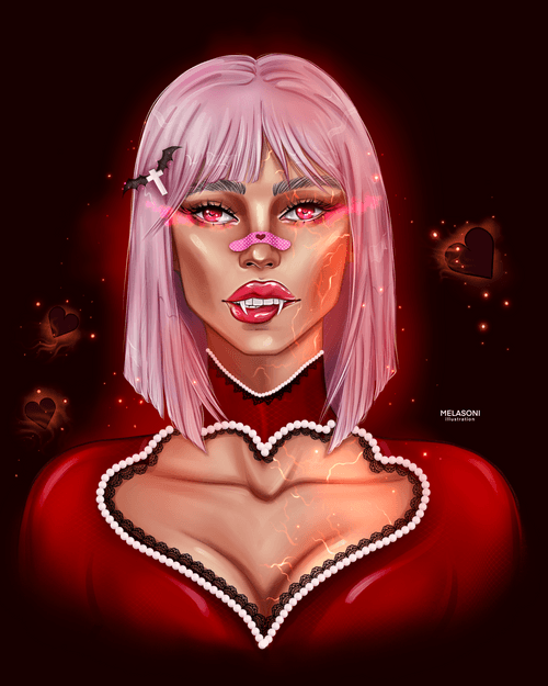 Cute vampire