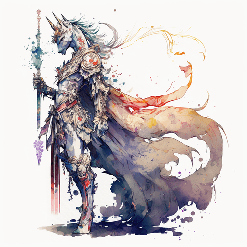 Unicorn knight #001