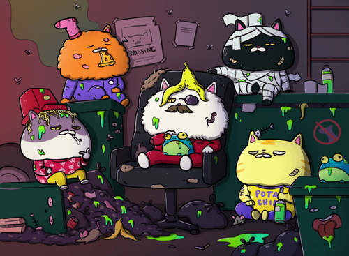 Garbage Cats 🗑😺 #5/1000