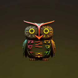 ASCII Owls 3D collection image