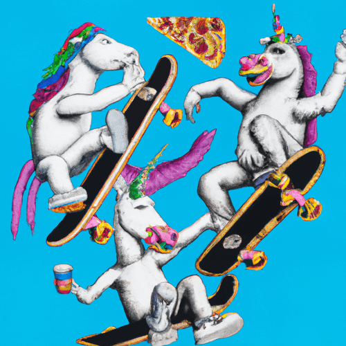 ​Unicorns Eating Pizza #​59