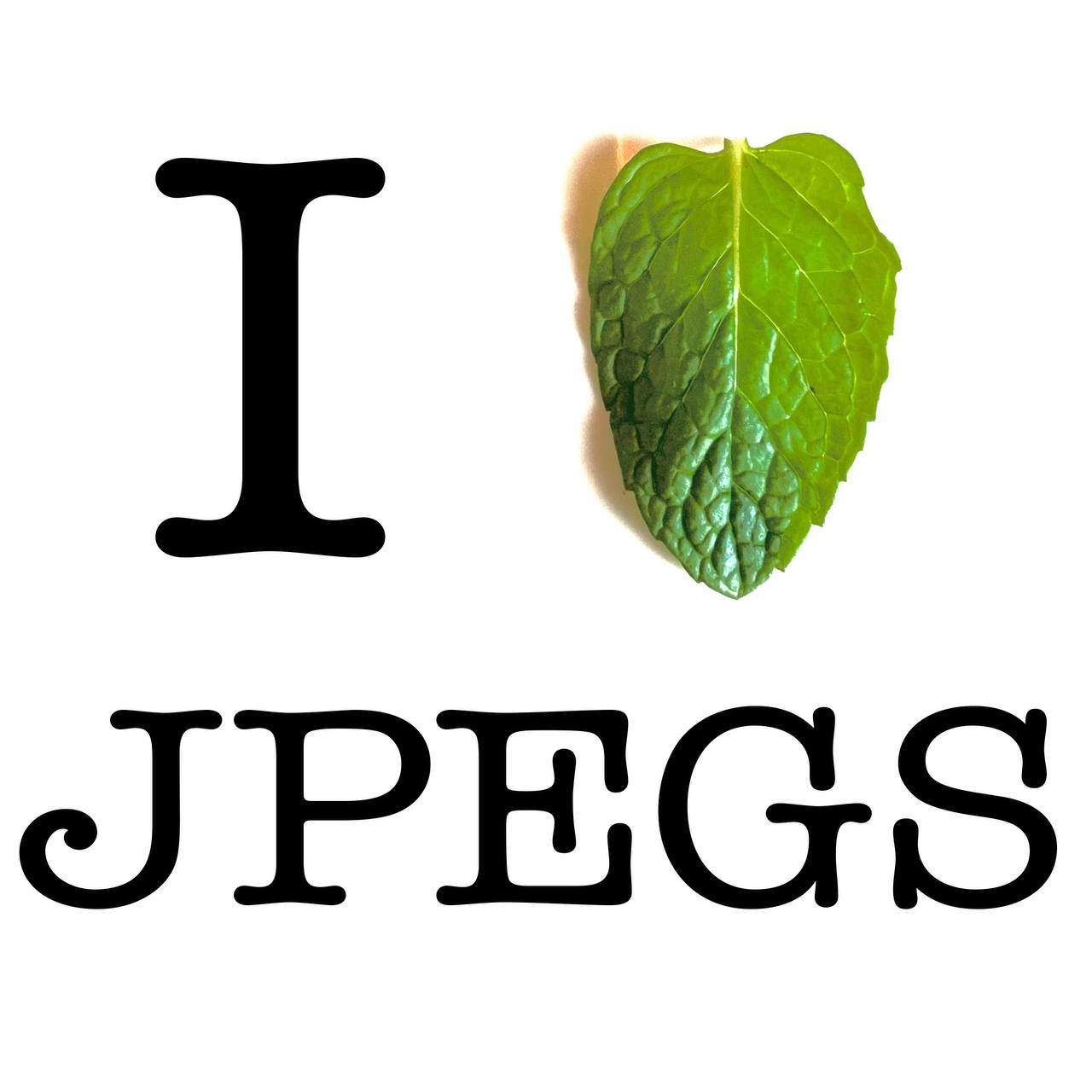 I LOVE JPEGS/I MINT JPEGS