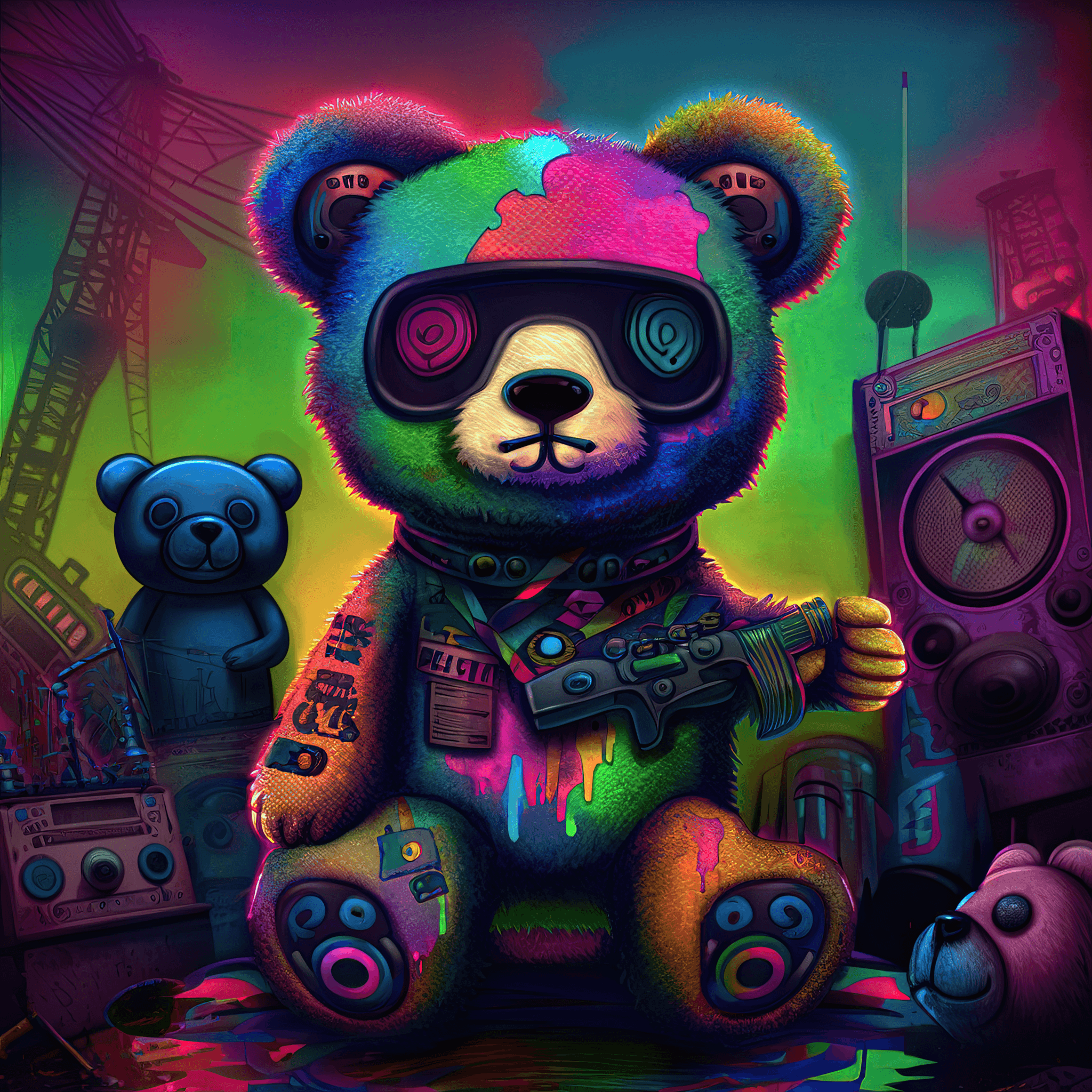 Cyberdelic Bear #12