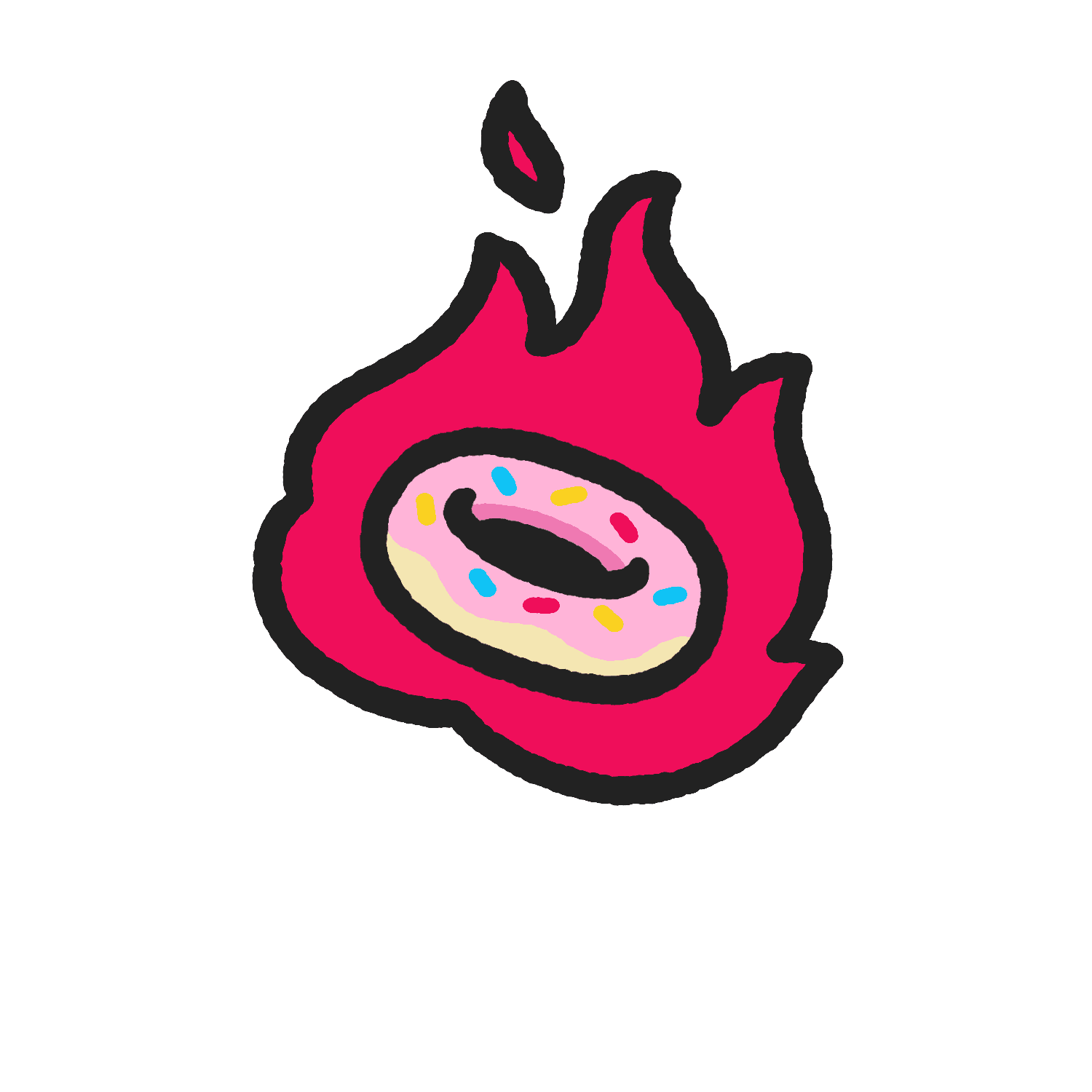 Flaming Doughnut