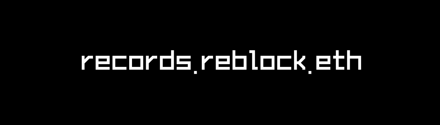 ReblockRecords banner
